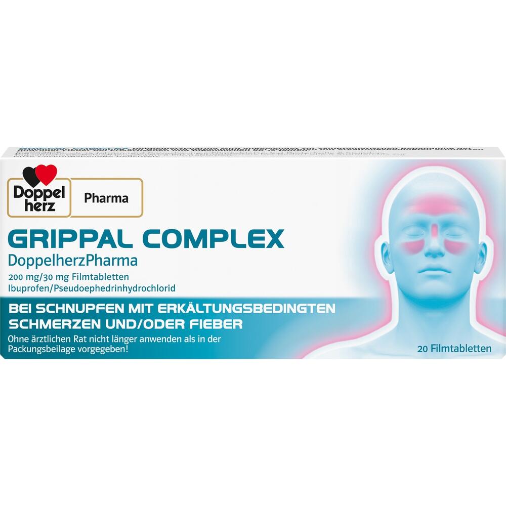 Grippal Complex Doppelherzpharma 200 mg/30 mg 20 St Queisser Pharma bei  onfy.de kaufen