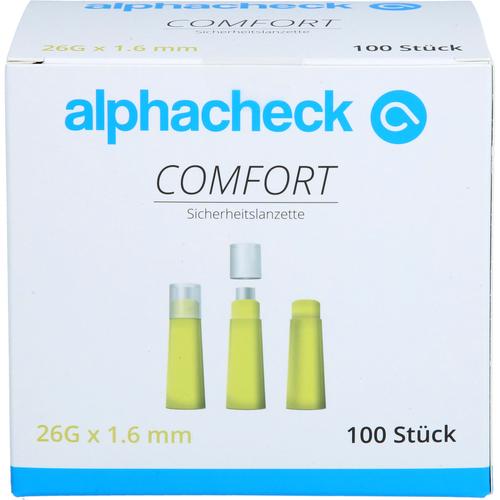 Alphacheck Comfort Sicherheitslanzetten 26G 1.6 Mm 100 St Berger Med bei onfy.de kaufen 14140354