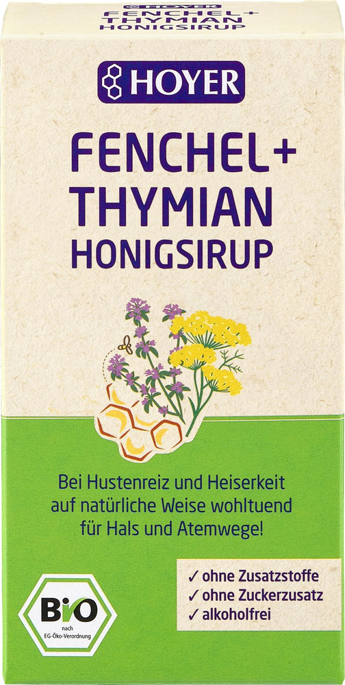 Hoyer Fenchel + Thymian-Honigsirup 250 g HOYER bei onfy.de kaufen 05567579