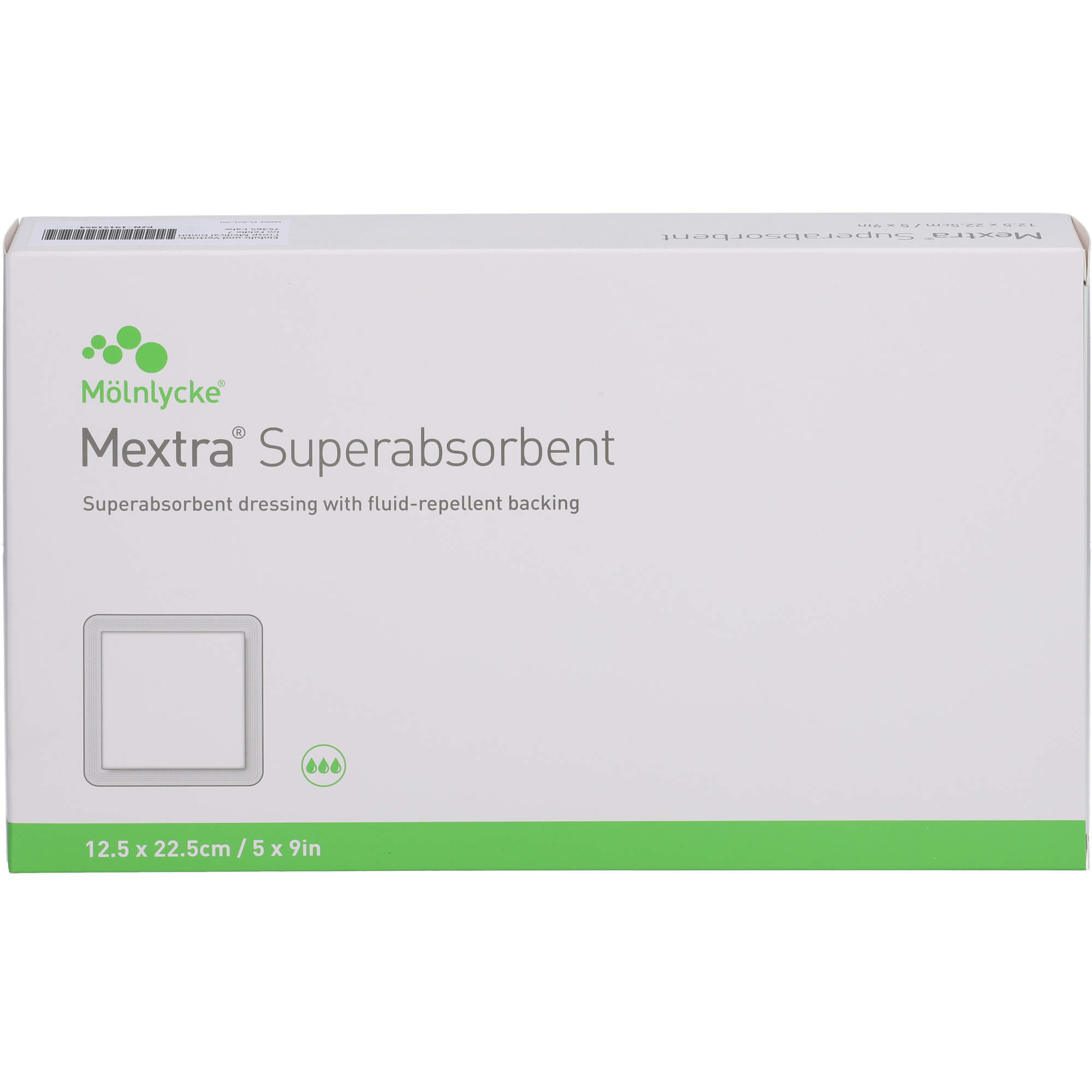 Mextra Superabsorbent Verband 12.5x22.5 cm null