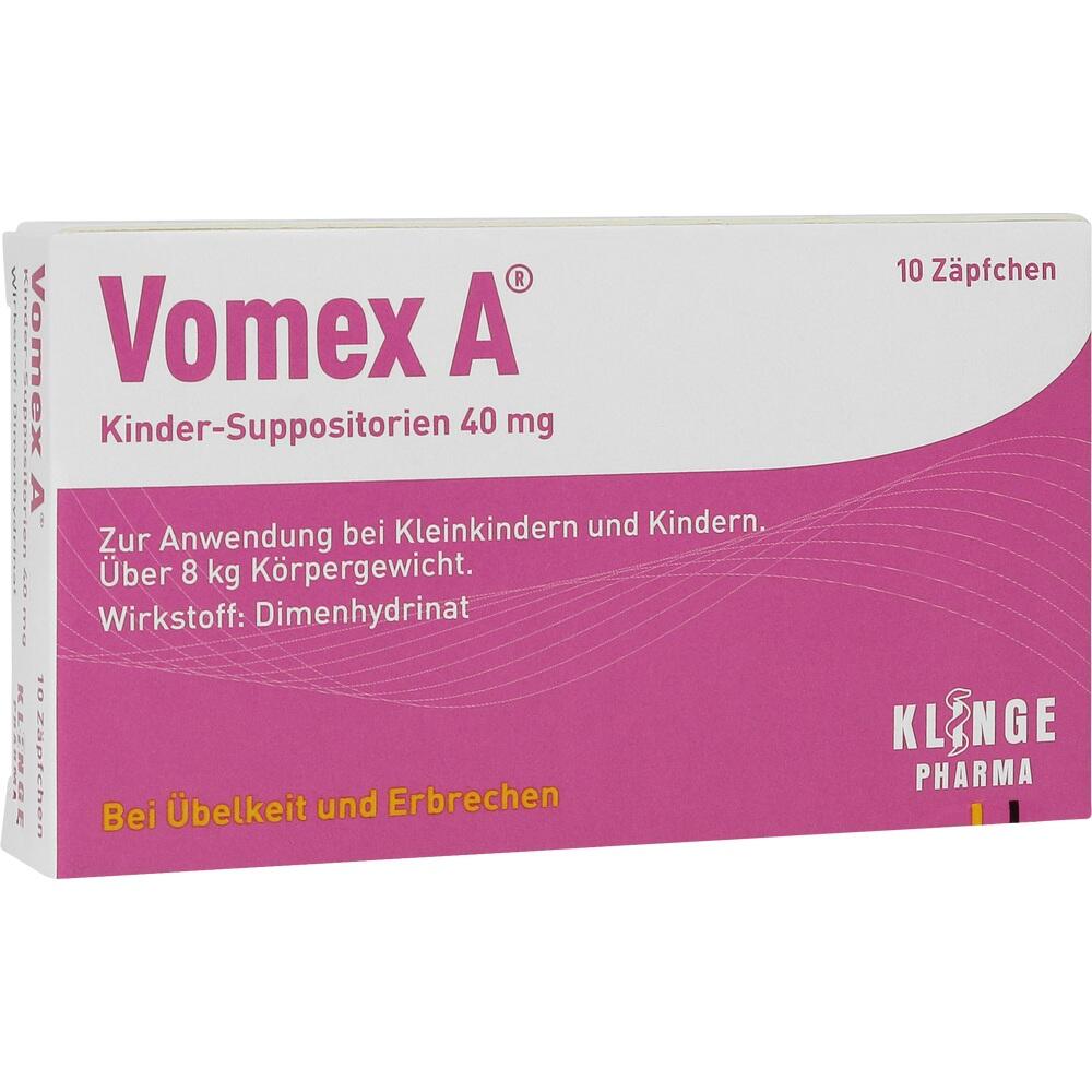 Vomex A Kinder-Suppositorien 40mg null