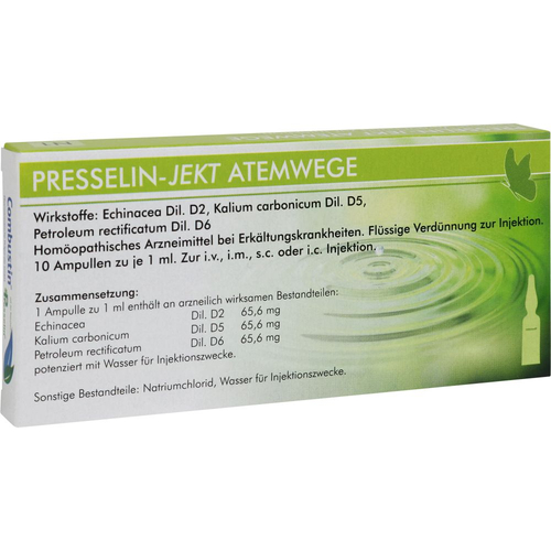 Presselin-Jekt Atemwege 10x1 ml COMBUSTIN Pharmazeutische Präparate bei onfy.de kaufen 14328750