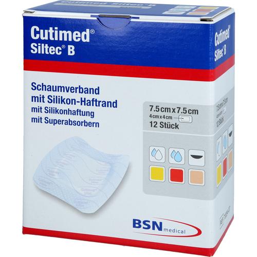 Cutimed Siltec B Schaumverb.7.5x7.5 cm M.haftr. 12 St ACA Müller/ADAG Pharma bei onfy.de kaufen 17310957