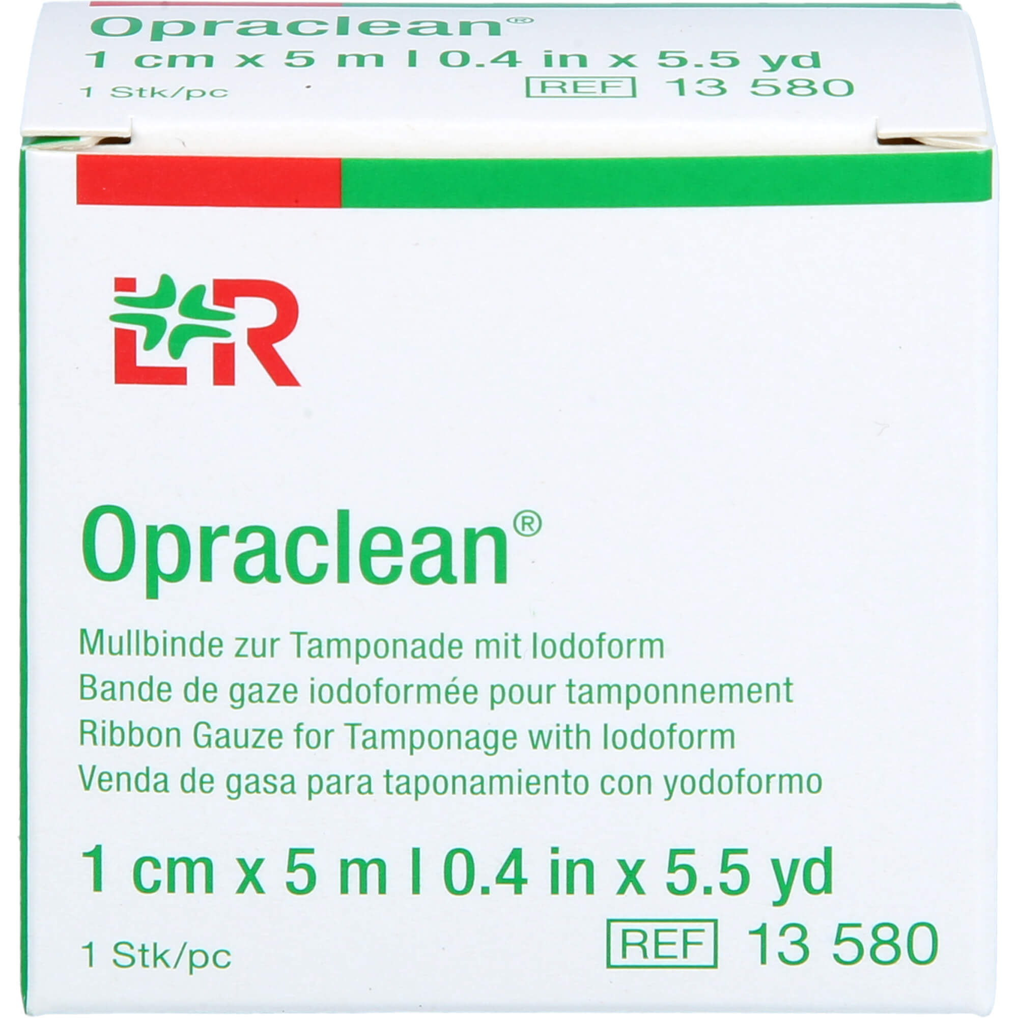Opraclean Mullbinde Z.tampon.m.jodoform 1 cmx5 M null