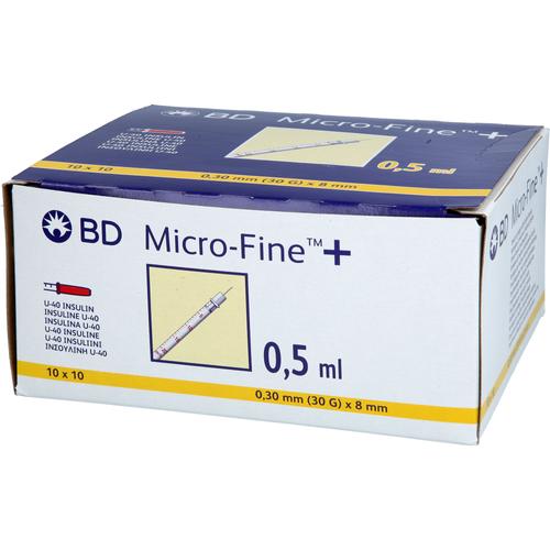 Bd Micro-Fine+ Insulinspr.0.5 ml U40 8 Mm 100x0.5 ml ACA Müller/ADAG Pharma bei onfy.de kaufen 18000319