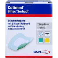 Cutimed Siltec Sorbact Pu-Verb.7.5x7.5 cm null