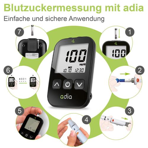 Adia Blutzuckerteststreifen 50 St diabetikerbedarf db bei onfy.de kaufen 11110447