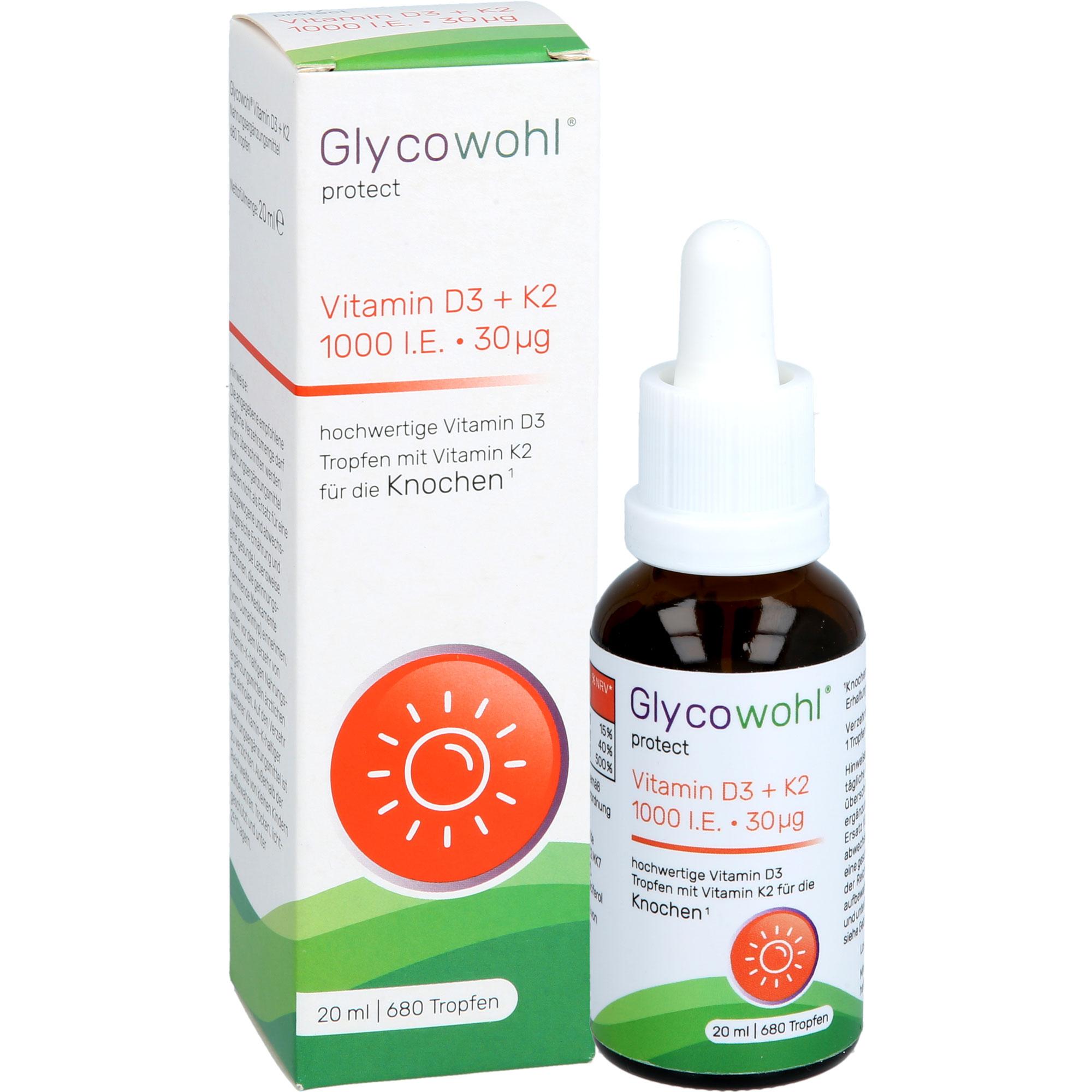 Glycowohl Vitamin D3 1000 I.e. + K2 30 Ug Tropfen 20 ml Heilpflanzenwohl bei onfy.de kaufen 19745375