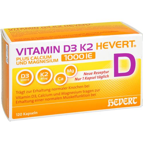 Vitamin D3 K2 Hevert+calcium und Magnesium 1000 Ie 120 St Hevert-Arzneimittel bei onfy.de kaufen 19295676