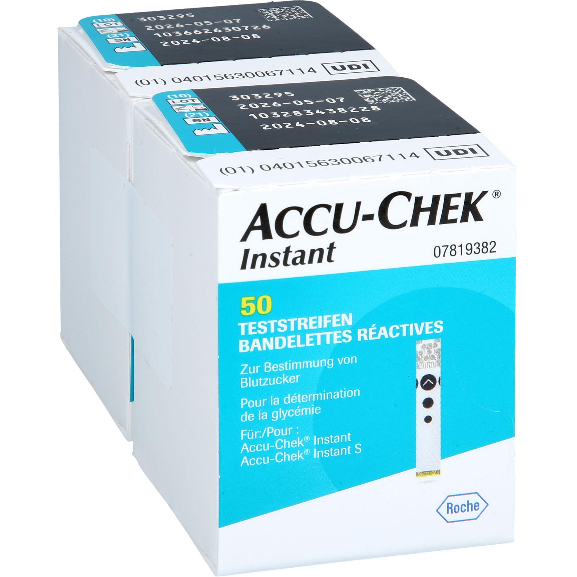Accu-Chek Instant Teststreifen 2x50 St + Prisoma bei onfy.de kaufen 19215200