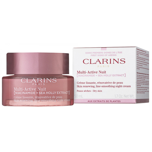 Clarins Multi-Active Nuit Niacinamide + Sea Holly Extract Dry Skin Nachtcreme 50 ml Clarins Société Par Actions Simplifiée bei onfy.de kaufen 03666057177668