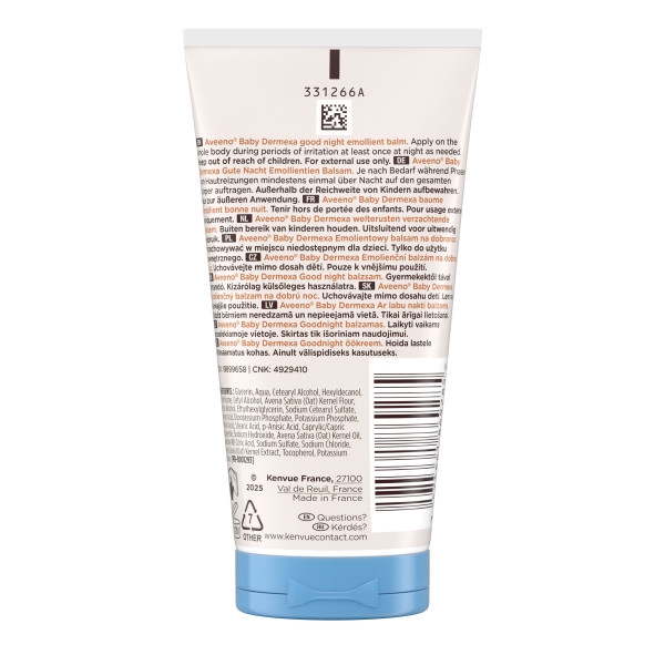 Aveeno Baby Dermexa Gute Nacht Emollientien Balsam 75 ml Kenvue Germany GmbH (OTC) bei onfy.de kaufen 19899658
