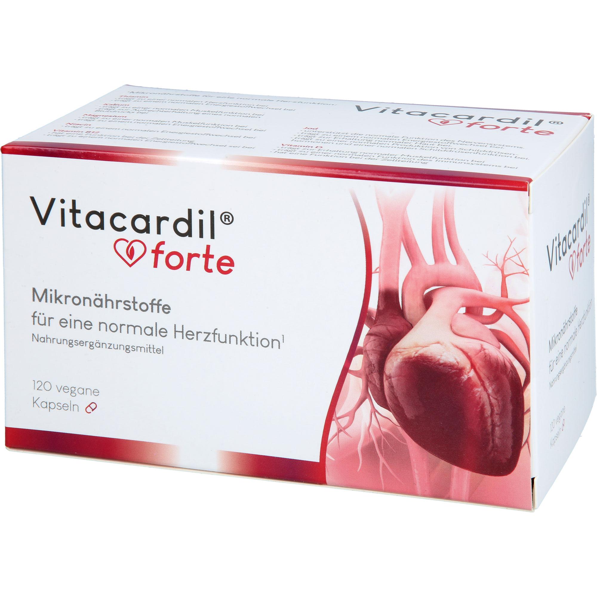 Vitacardil Forte mit Thiamin für die Herzfunktion 120 St Vitabay CV bei onfy.de kaufen 19361692