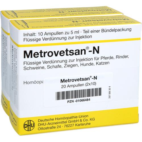 Metrovetsan N Vet 2x10x5 ml Dhu-Arzneimittel Gmbh & Co. Kg bei onfy.de kaufen 01066484