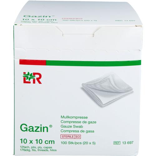 Gazin Mullkomp.10x10 cm Steril 12Fach Groß 20x5 St Avitamed bei onfy.de kaufen 19557395