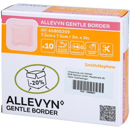 Allevyn Gentle Border 7.5x7.5 cm Schaumverb. 10 St BWB Medical bei onfy.de kaufen 19899807