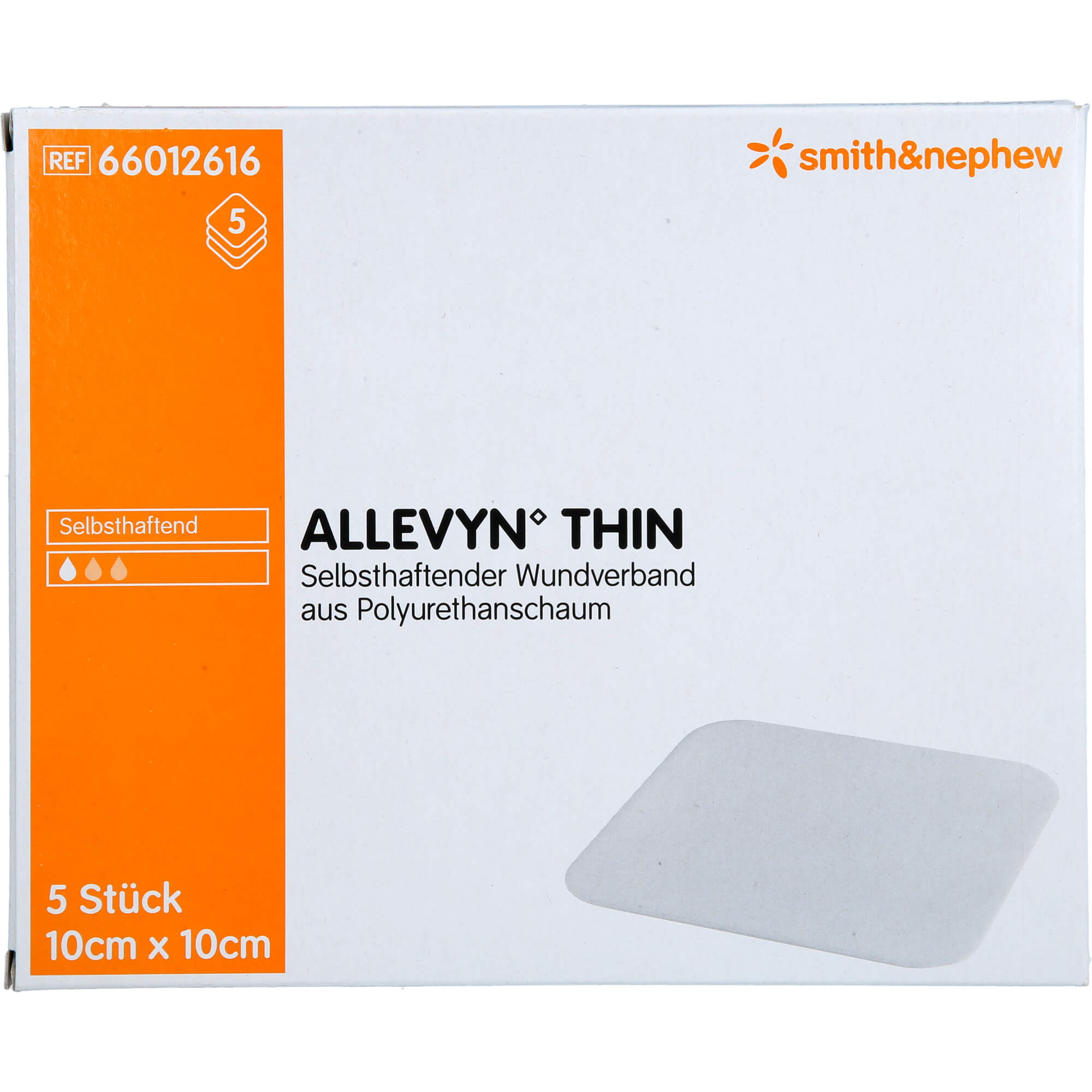 Allevyn Thin 10x10 cm Dünne Wundauflage null