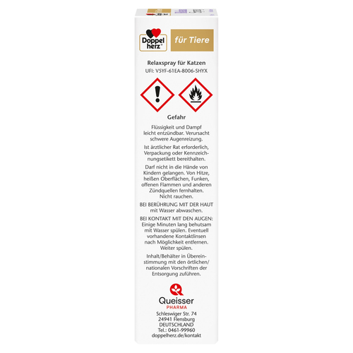 Doppelherz für Tiere Relaxspray für Katzen 90 ml Queisser Pharma bei onfy.de kaufen 18404689