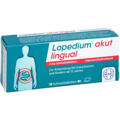 Lopedium Akut Lingual 2 mg Schmelztabletten 10 St Hexal bei onfy.de kaufen 16891113