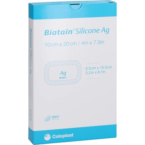 Biatain Silicone Ag Schaumverband 10x20cm 5 St Coloplast bei onfy.de kaufen 13704518