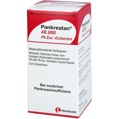 Pankreatan 40.000 Ph.eur.-Einheiten 100 St NORDMARK Pharma bei onfy.de kaufen 18676028