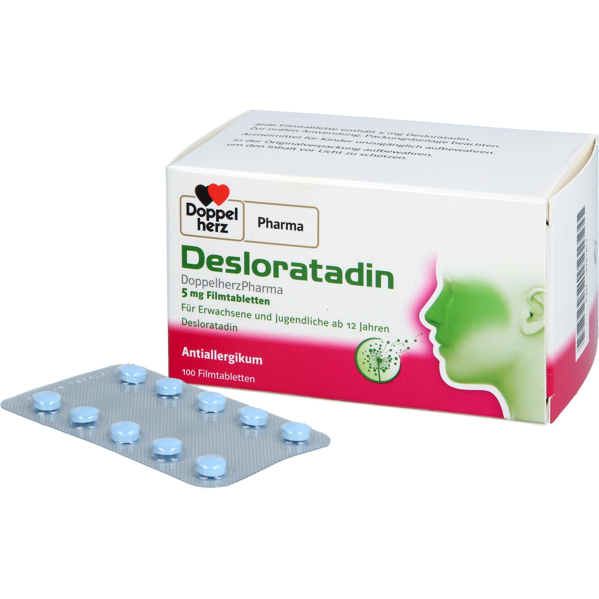 Desloratadin Doppelherzpharma 5 mg 100 St Queisser Pharma bei onfy.de kaufen 18761811
