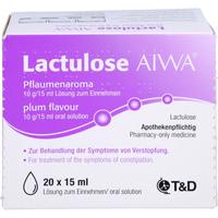 Lactulose Aiwa Pflaumenaroma 10 G/15 ml Lös.z.ein. null