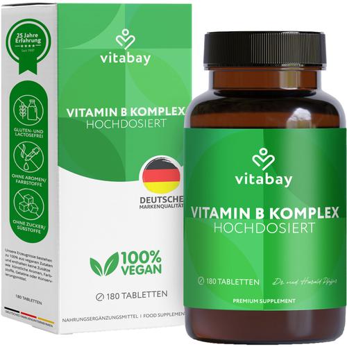 Vitamin B Komplex Biotin B6 B5 B1 + B12 Vegan 180 St Vitabay CV bei onfy.de kaufen 18237205