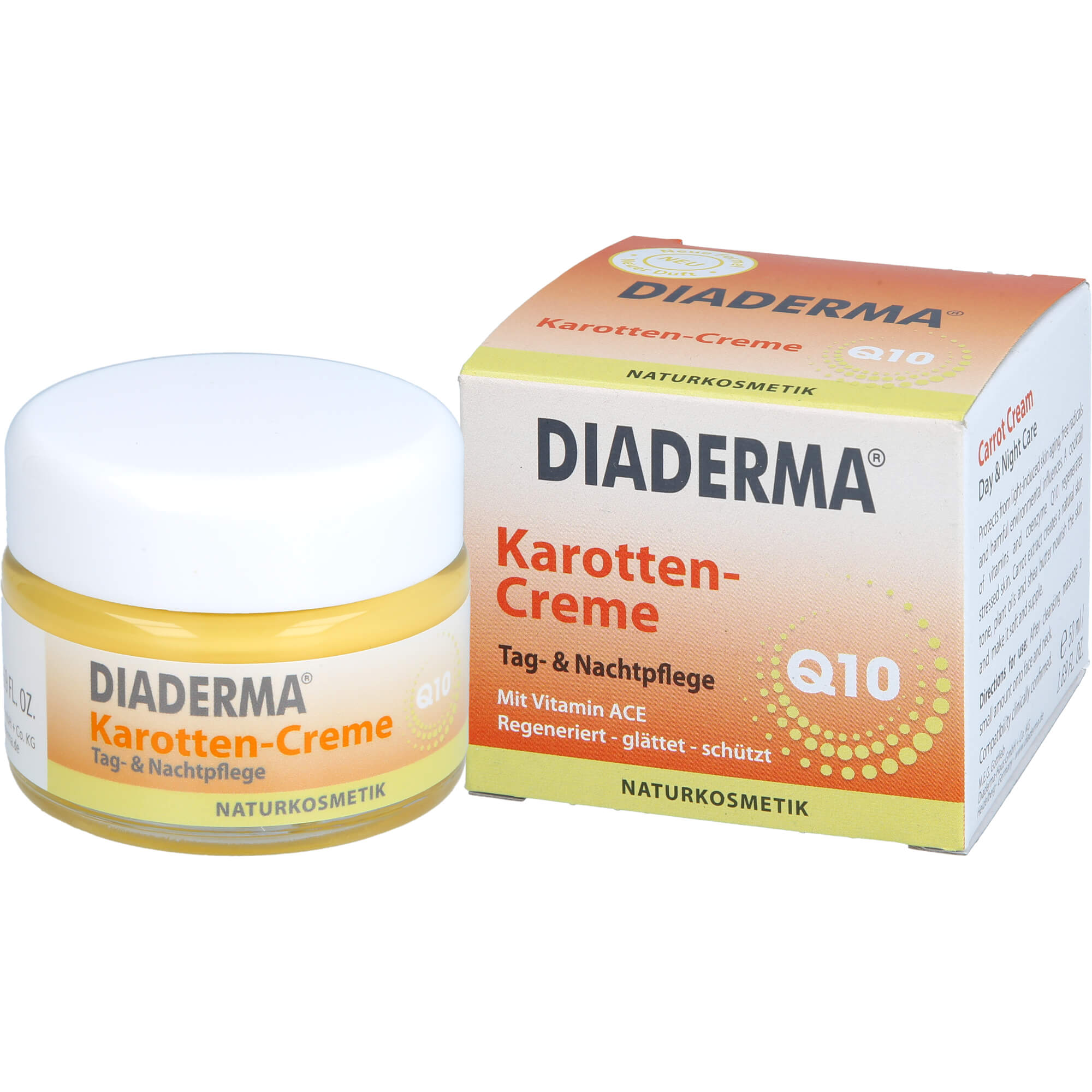 Diaderma Karotten-Creme Plus Q10 50 ml M.E.G.Gottlieb Diaderma-Haus bei onfy.de kaufen 18354425