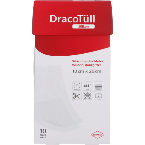 Dracotüll Silik.10x20cm Silikonbesch.wundkont.aufl 10 St Dr. Ausbüttel bei onfy.de kaufen 16632498