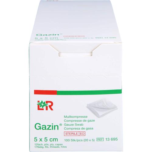 Gazin Mullkomp.5x5 cm Steril 12Fach 20x5 St 1001 Artikel Medical bei onfy.de kaufen 14444137