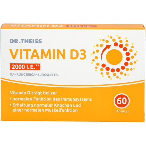 Dr. Theiss Vitamin D3 Tabletten 2000 I.e. 60 St Dr. Theiss Naturwaren bei onfy.de kaufen 19902900