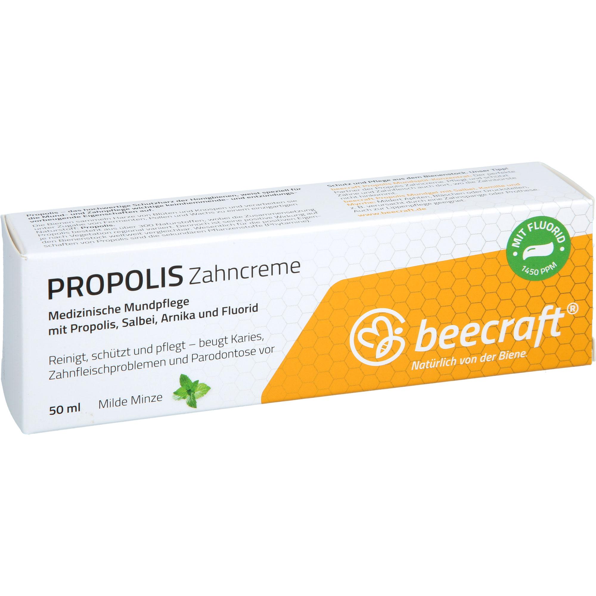Beecraft Propolis Zahncreme Salbei Arnika Fluorid 50 ml Hansa Naturheilmittel bei onfy.de kaufen 19879302