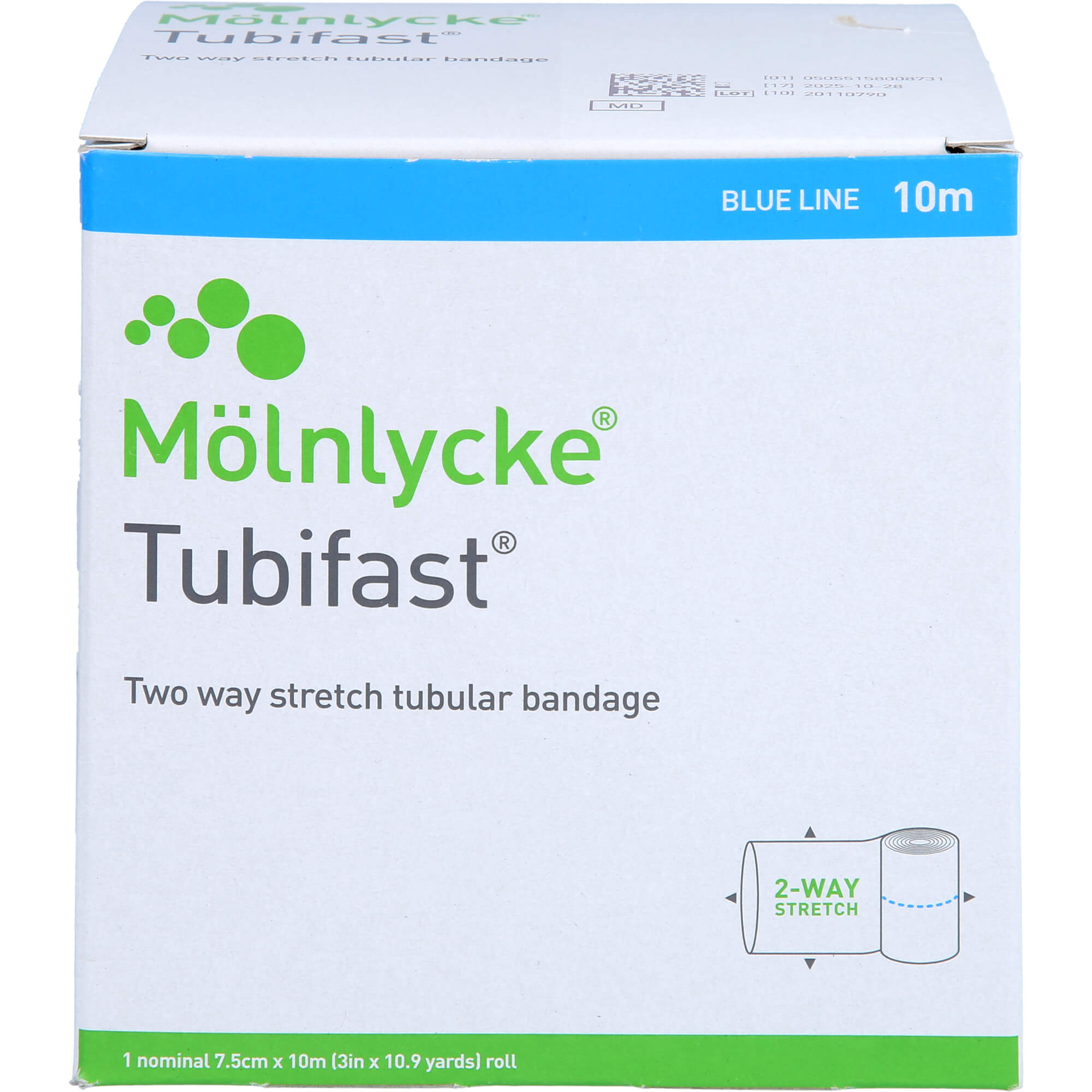 Tubifast 2-Way Stretch 7.5 cmx10 M Blau null