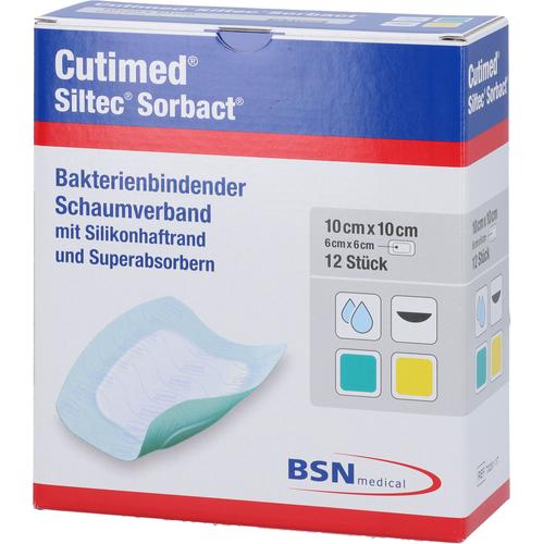 Cutimed Siltec Sorbact B Pu-Verb.10x10 cm 12 St Docpharm bei onfy.de kaufen 19809388