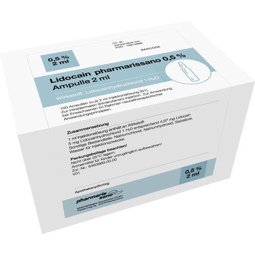 Lidocain Pharmarissano Ampulle 0.5% 2 ml 100x2 ml medphano Arzneimittel bei onfy.de kaufen 16815968