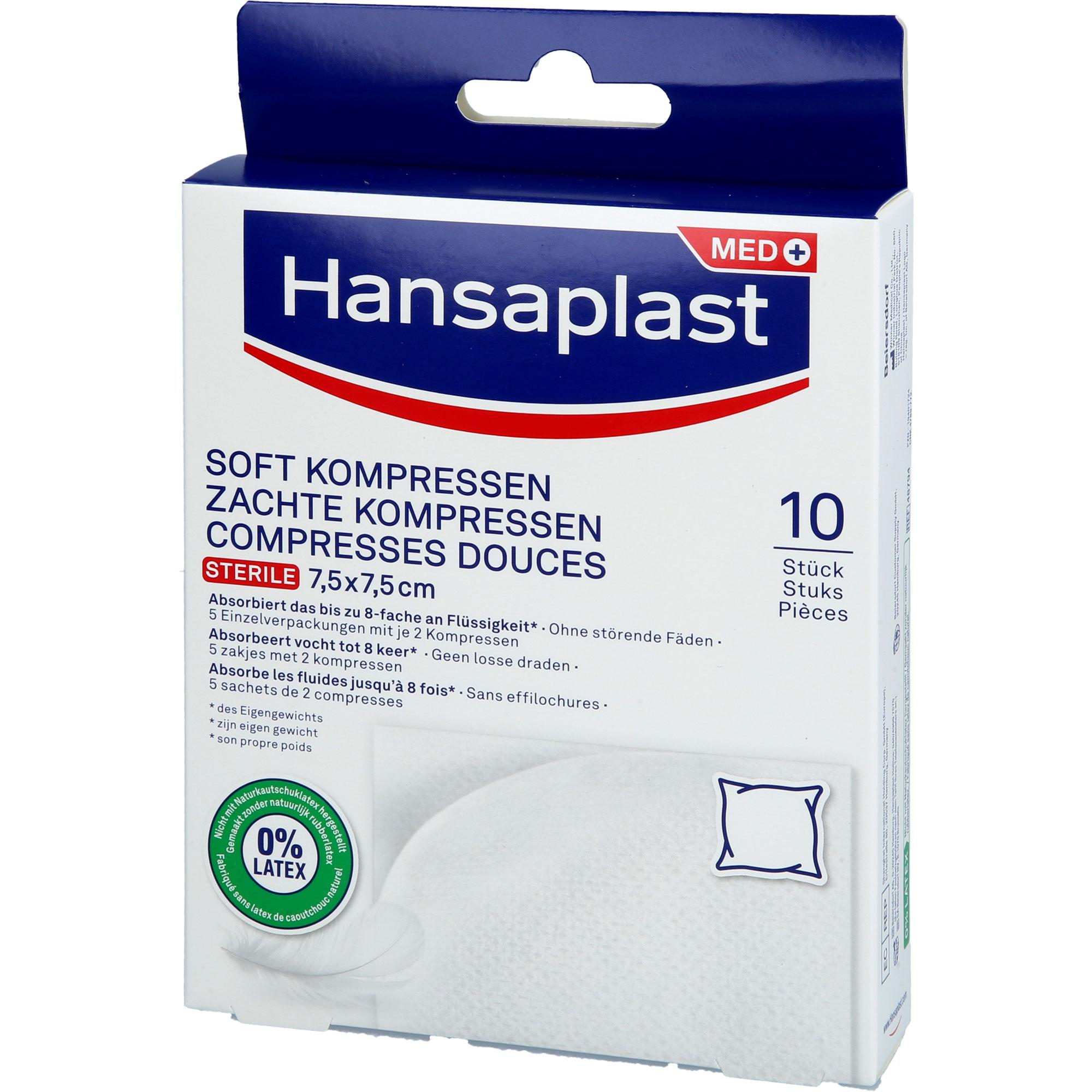 Hansaplast Soft Kompressen Steril 7.5x7.5cm 5x2 St Beiersdorf bei onfy.de kaufen 19401724