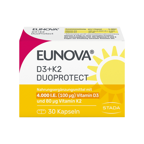 Eunova Duoprotect D3+k2 4000Ie/80Ug 30 St STADA Consumer Health Deutschland bei onfy.de kaufen 14133555