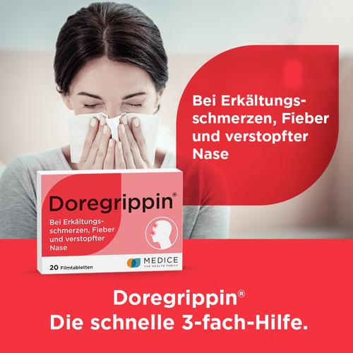 Doregrippin bei Erkältungsschmerzen & verstopfter Nase 20 St MEDICE Arzneimittel Pütter bei onfy.de kaufen 04587812