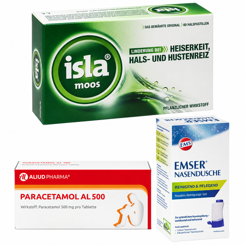 Isländisch Moos + Paracetamol + Nasendusche bei onfy.de kaufen 02074774003299
