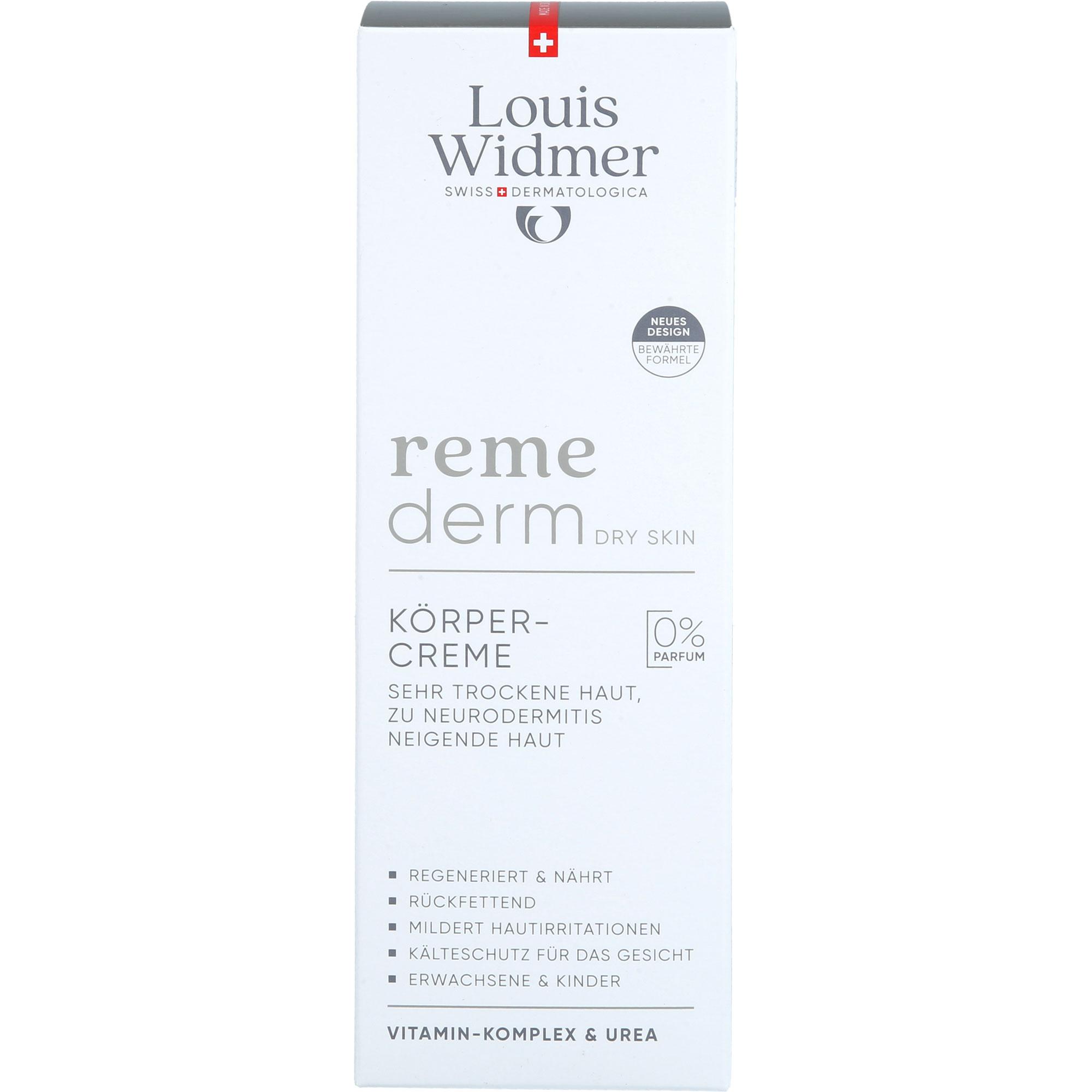 Widmer Remederm Dry Skin Koerpercreme Op