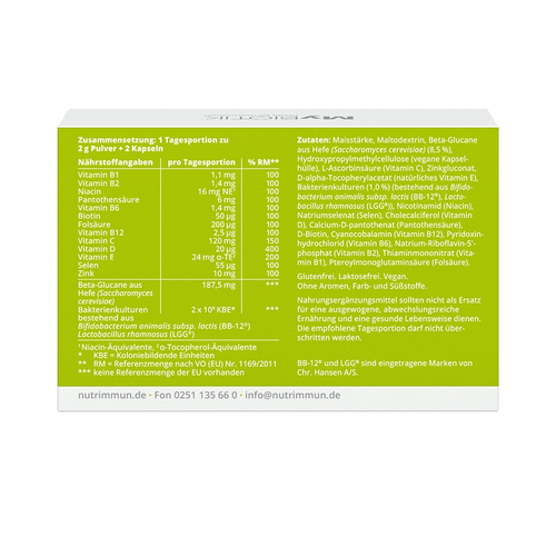 Mybiotik Immugy Kombipackung 15 x 2 G + 30 Kapsel 1 St nutrimmun bei onfy.de kaufen 16537423