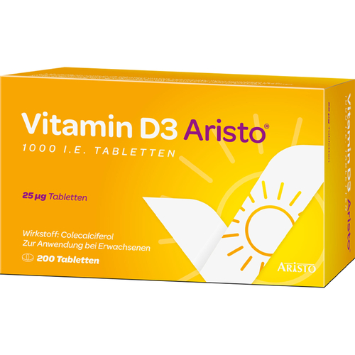 Vitamin D3 Aristo 1000 I.e. Tabletten 200 St Aristo Pharma bei onfy.de kaufen 20009629