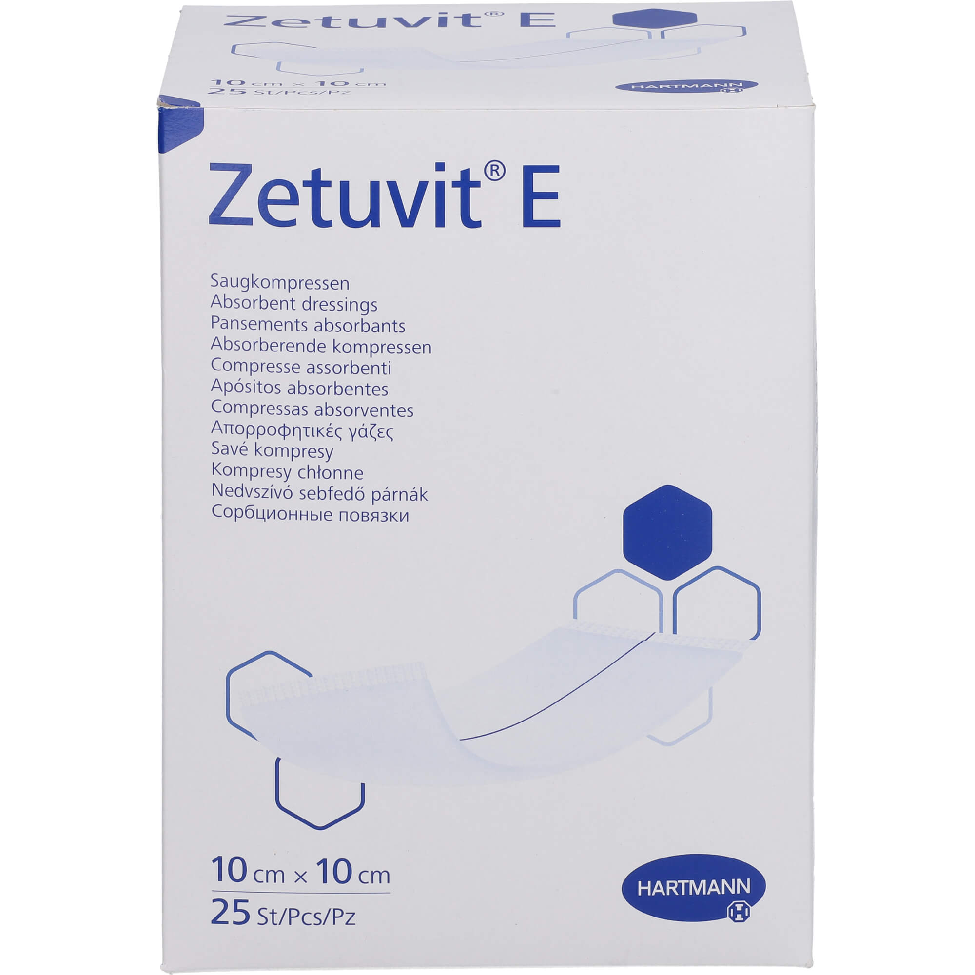 Zetuvit E Saugkompressen Steril 10x10 cm null