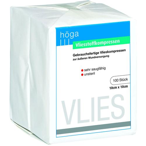 Vliesstoffkompressen 10x10cm 4-Fach Unsteril 40G 100 St Höga-Pharm bei onfy.de kaufen 12397971