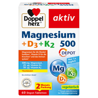 Doppelherz Magnesium 500 + D3 + K2 Depot null