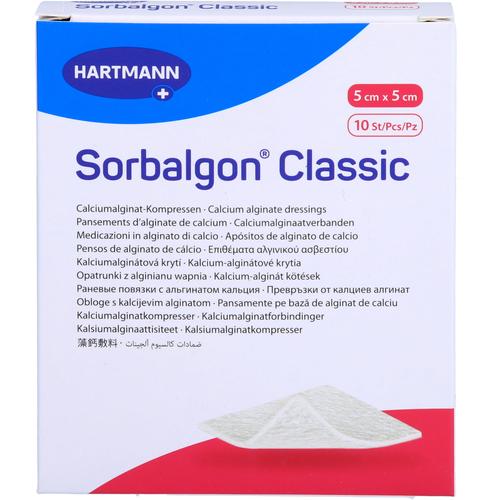Sorbalgon Classic 5x5 cm Calciumalginat-Kompresse 10 St kohlpharma bei onfy.de kaufen 19294671