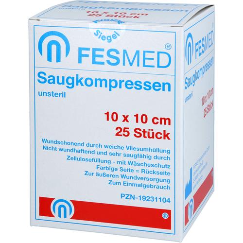 Saugkompresse Unsteril Fesmed 10x10 cm 25 St FESMED Verbandmittel bei onfy.de kaufen 19231104