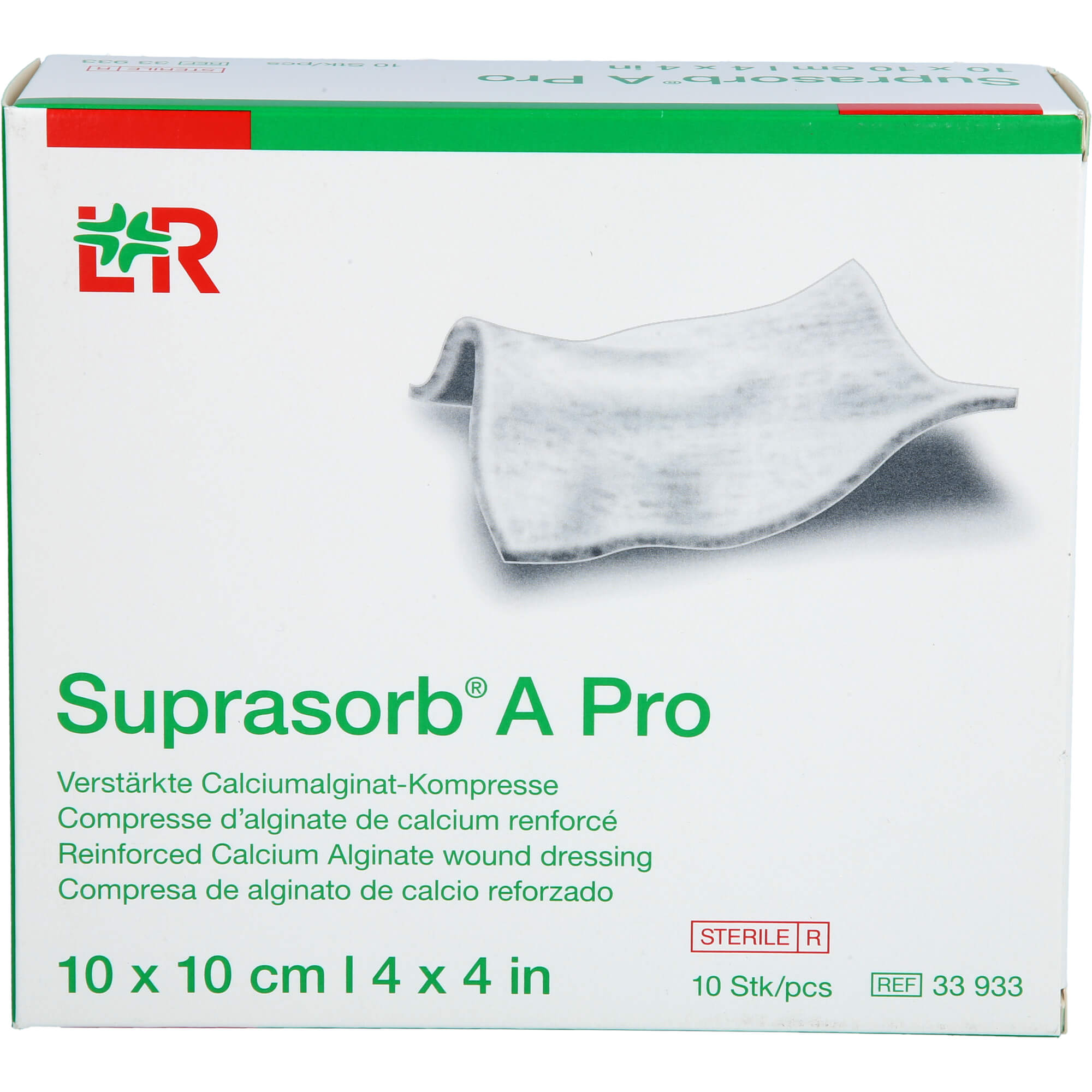 Suprasorb A pro Calciumalginat Kompr.10x10 cm null