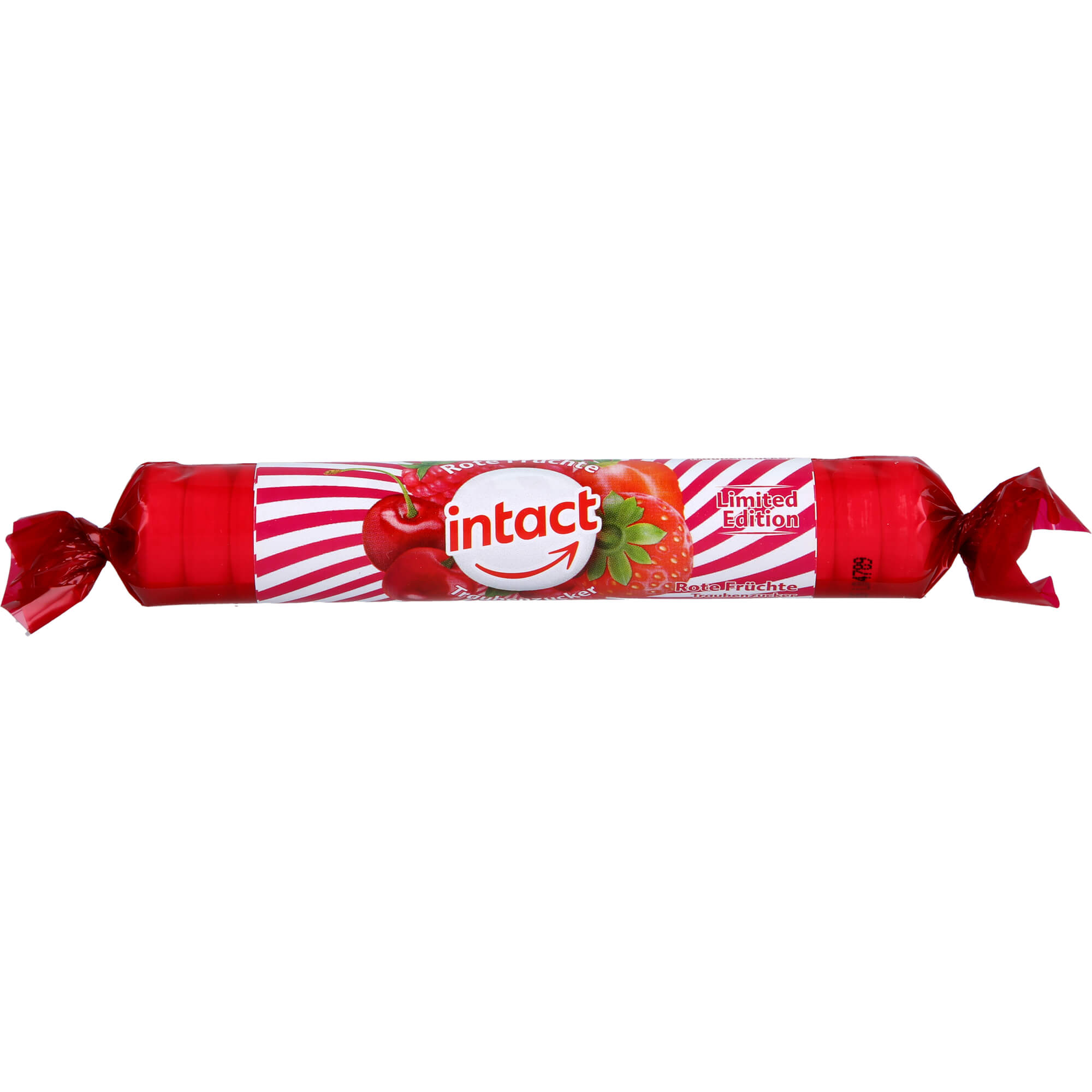 Intact Traubenzucker-Rolle Rote Früchte